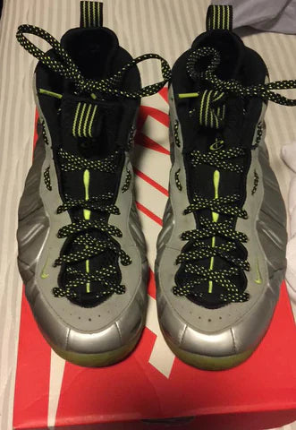 Bağcıklı Bağcıklar x Nike Air Foamposite One ‘Gri-Volt-Siyah’