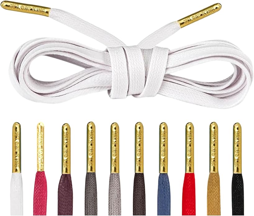 Aililong Grandi Lacci P20mm Lacci Bianchi Per Scarpe Sportive, Lace Campus, Piatti E Larghi, Lunghezza 120cm, 1 Paio - Foto 2