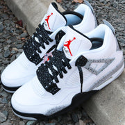 Jordan 4 laces | Jordan shoelaces | Laced Up Laces | Cement print laces | White cement 4